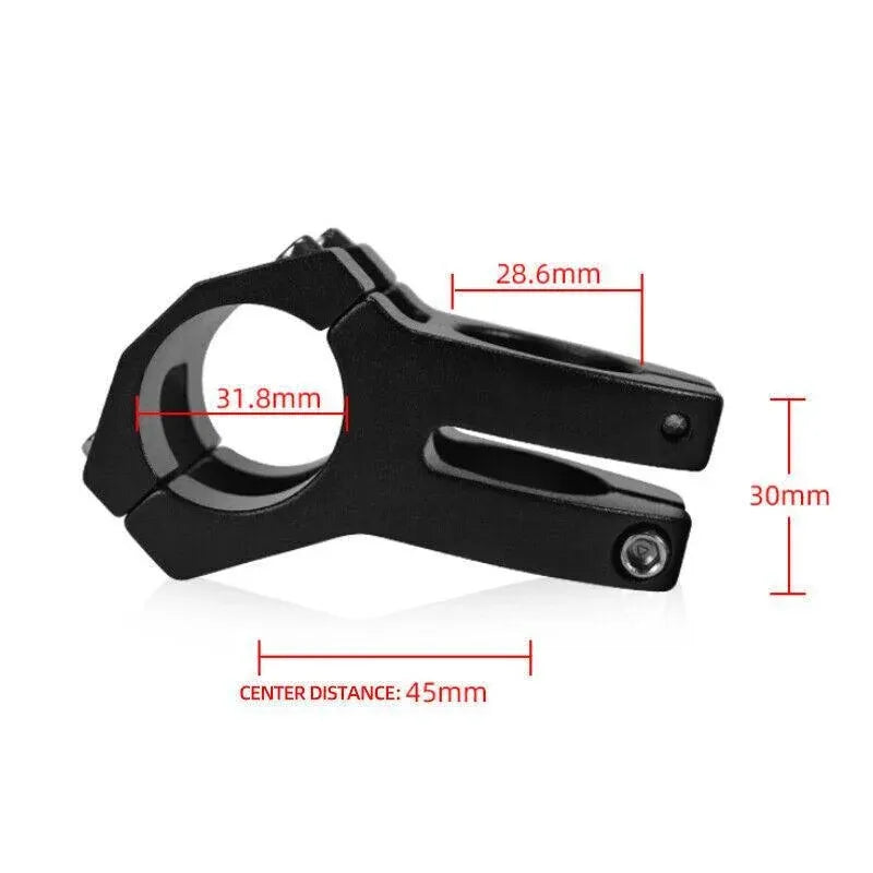 MTB Mountain Bike Handlebar Stem 31.8mm Aluminium Alloy Short Stem Cycling Part - Red
