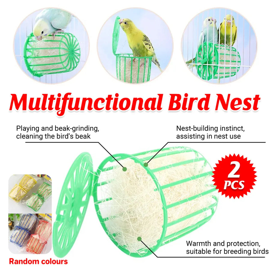 Multifunctional Bird Nest Durable Space Saving Nest for Small Medium Parakeets