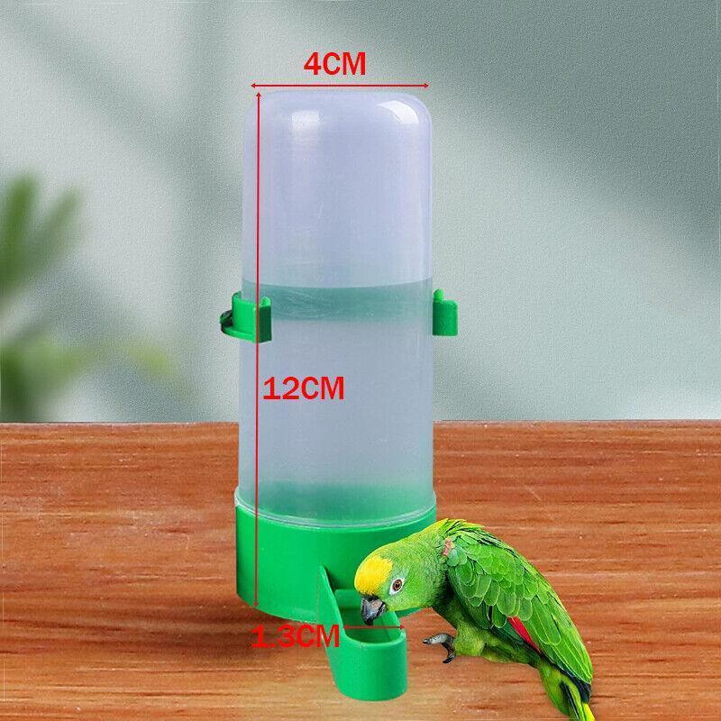 4Pcs/Set Drinker Food Feeder Water Clip For Cage Bird Parrot Cockatiel Budgie Au