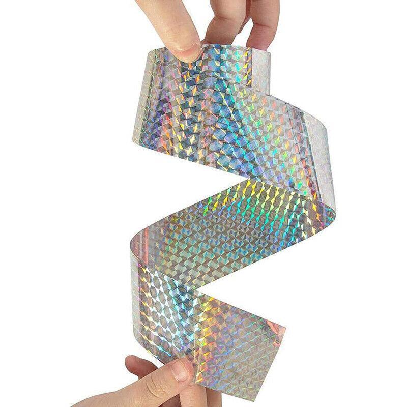 Bird Repellent Laser Reflective Tape Garden Birds Deterrent Double-Side Tapes