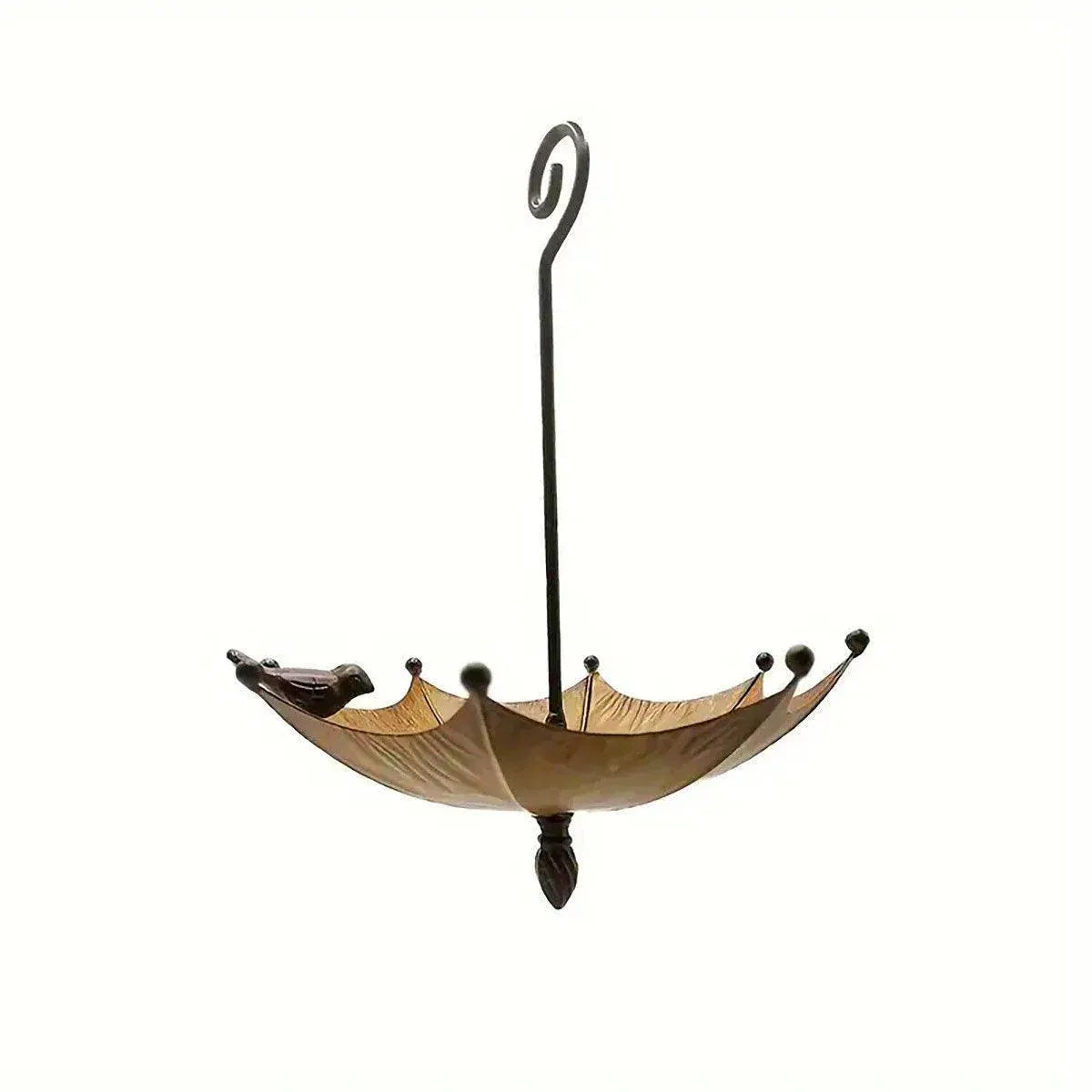 Metal Home Decoration Garden Umbrella Bird Bath Feeder Bird Trough Bird Feeders