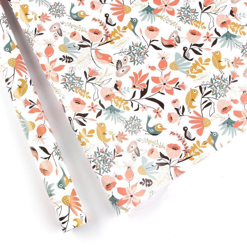 20pcs Cute Animal Cartoon Gift Wrapping Paper for Toys Bookskin and Crafts - Rainbow Sunflower-20PCS