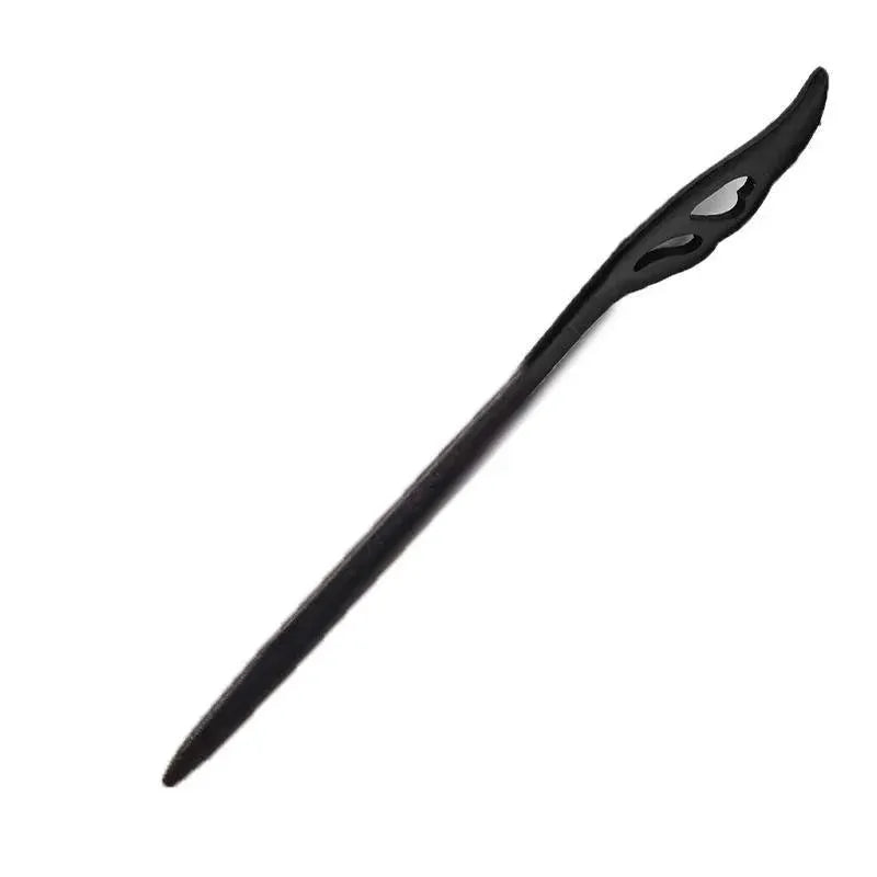 Retro Wooden Carved Hair Sticks Women Hairpin Barrette Chopsticks Accessories - B