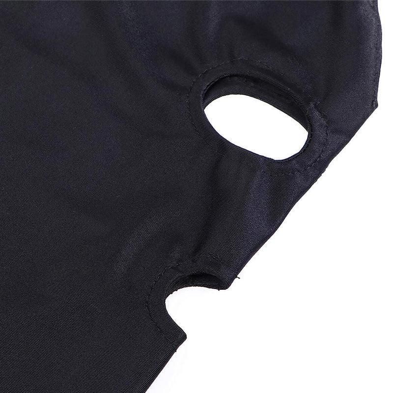 Black Face Mask Blindfold Head Mask Open Eye Mouth Adult Cosplay Gimp Mask