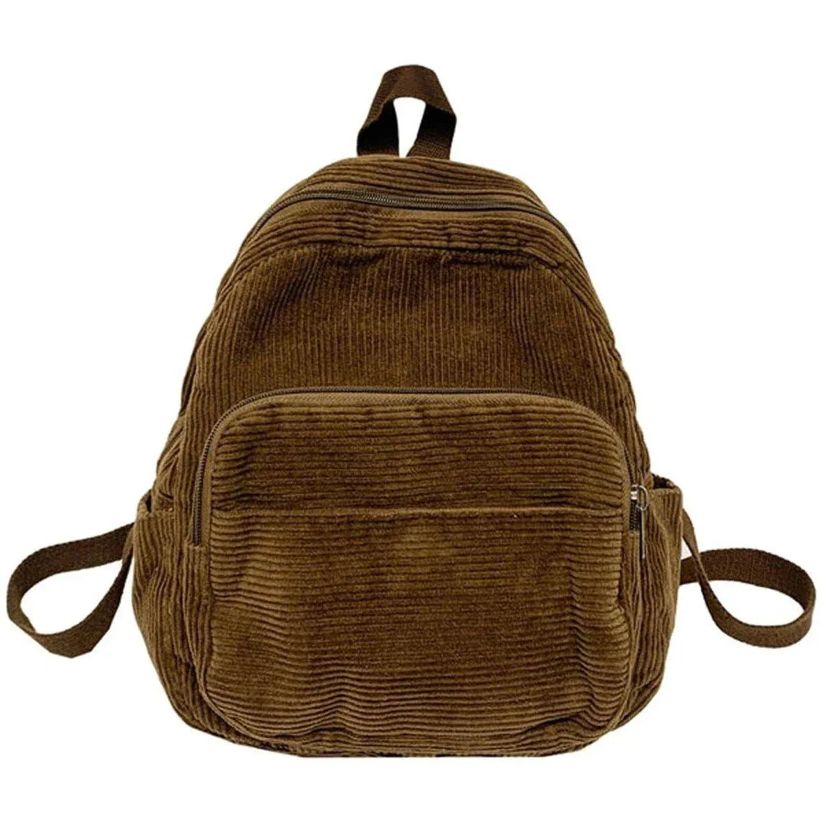 Schoolbag Corduroy Shoulder Bag Simple Mini Backpack for Daily Casual Use