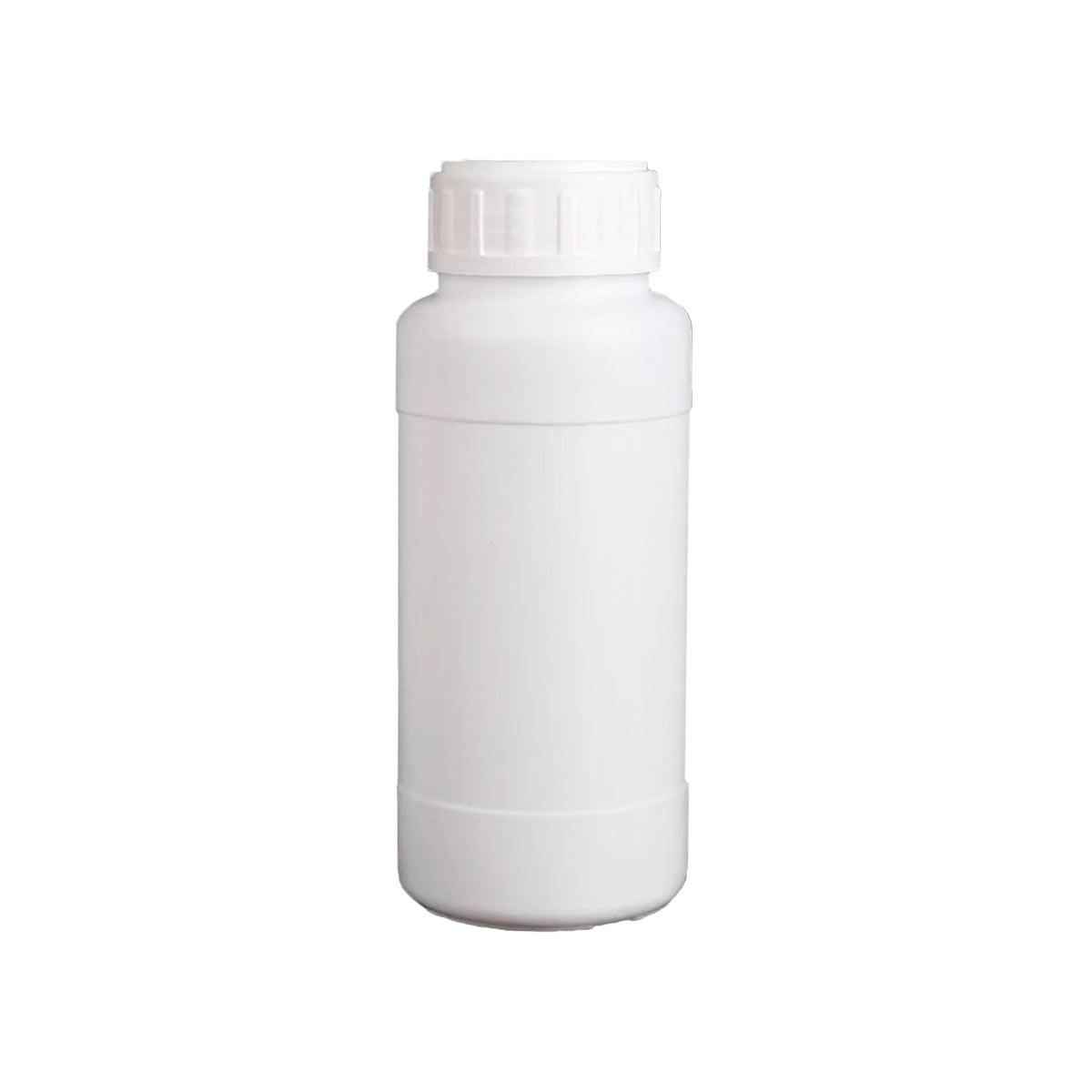 50pcs Chemical Bottle White Plastic Sample Reagent Bottles for Lab Storage - 300ml