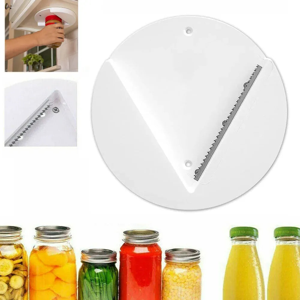 Under Cabinet Jar Opener Undermount Multipurpose Lid Gripper Bottle Opener Tools