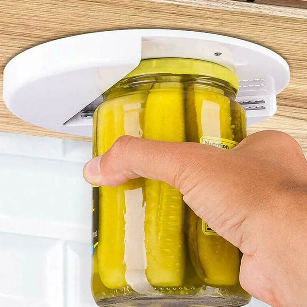 Under Cabinet Jar Opener Undermount Multipurpose Lid Gripper Bottle Opener Tools
