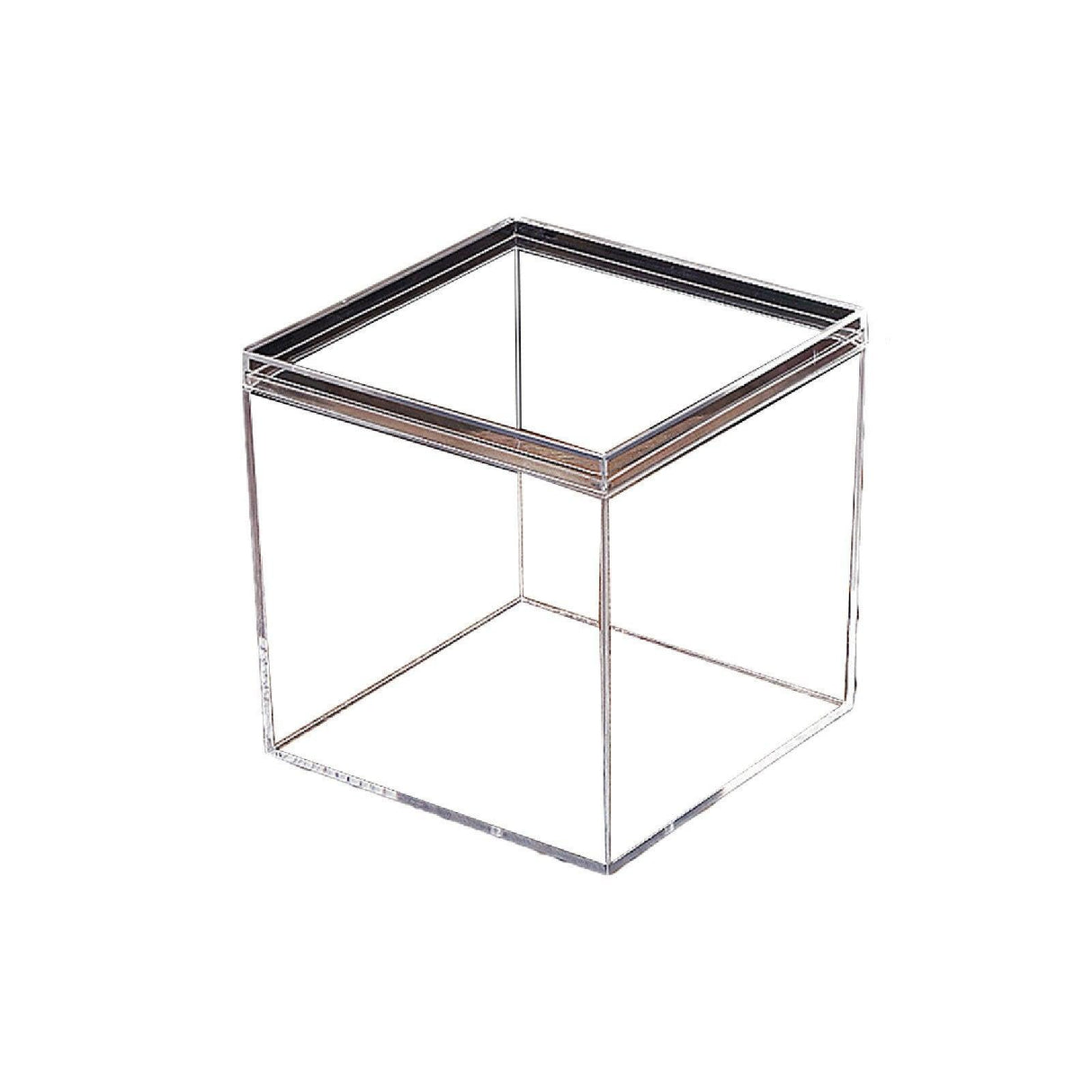 10pcs Clear Acrylic Plastic Boxes Square Storage Containers for Food Small Item - 10pcs-75-75-75