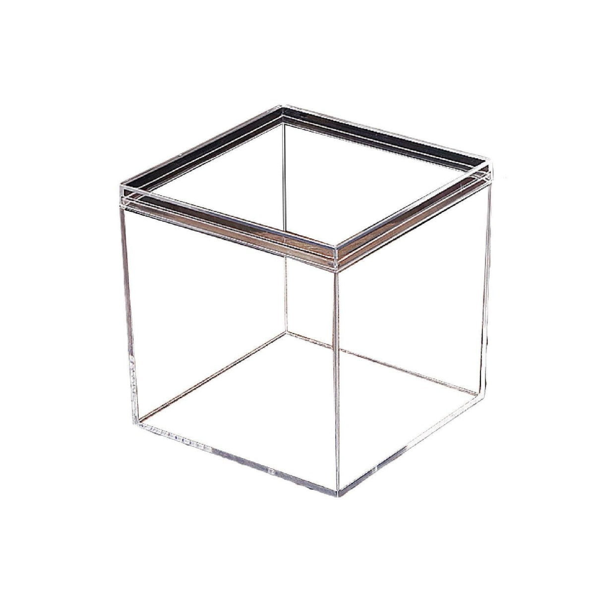 10pcs Clear Acrylic Plastic Boxes Square Storage Containers for Food Small Item - 10pcs-75-75-75