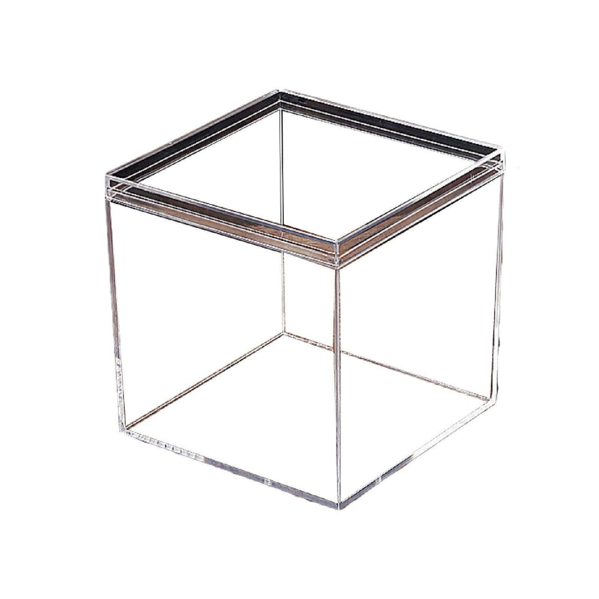 10pcs Clear Acrylic Plastic Boxes Square Storage Containers for Food Small Item - 10pcs-85-85-85