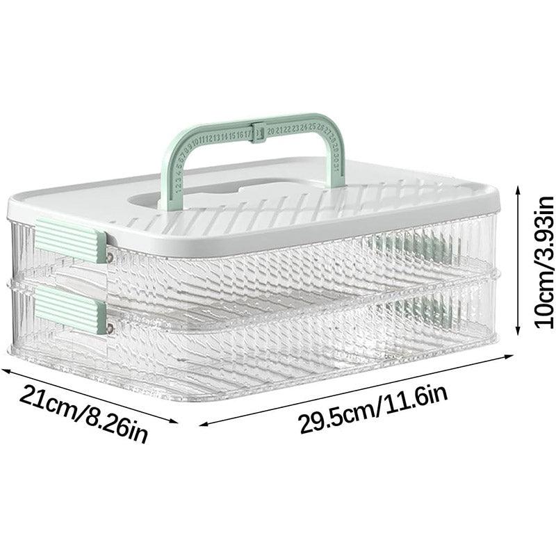 Multi Layer Dumpling Storage Box Refrigerator Freezer Organizer for Wonton