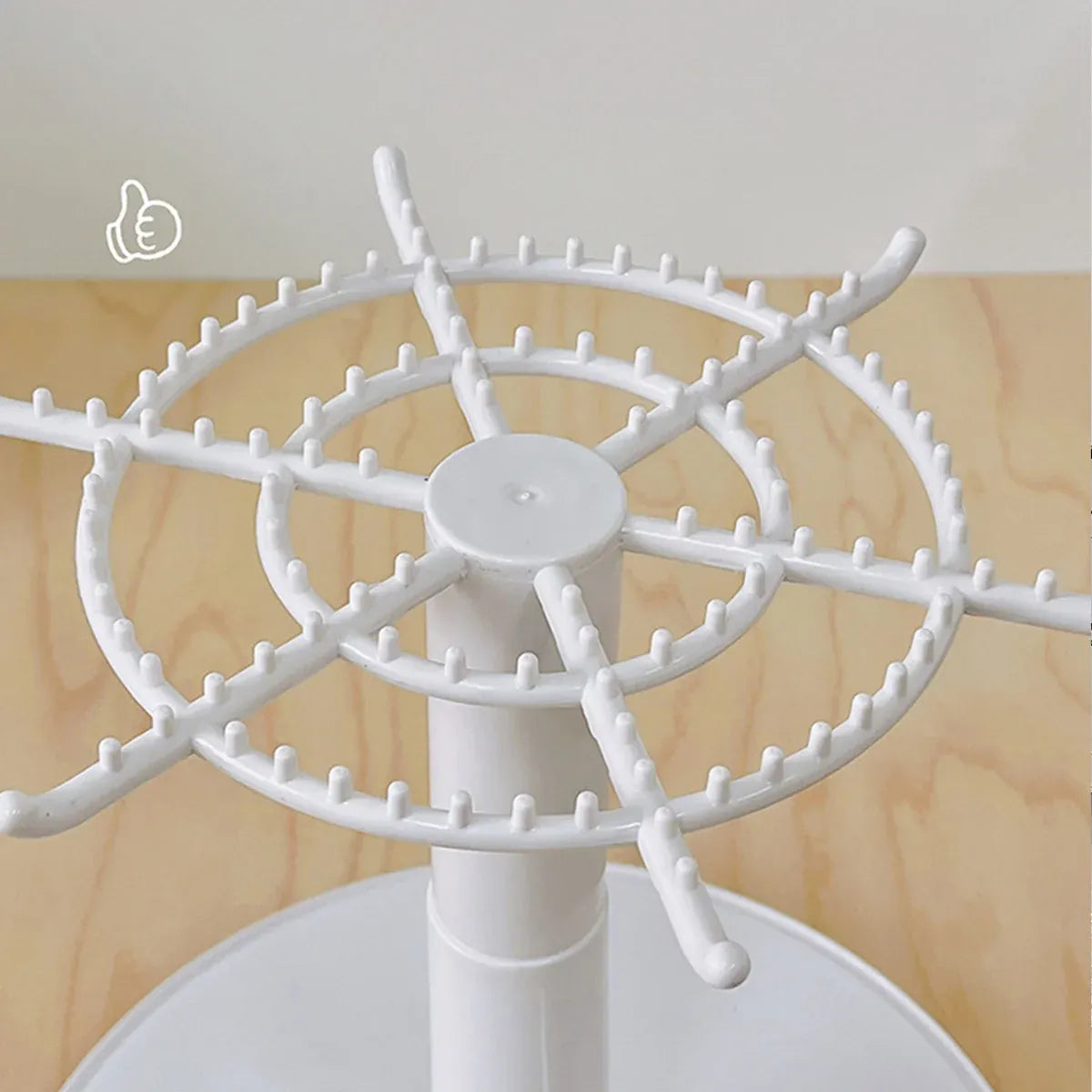 Doll Pendant Display Box Transparent Rotary Hand Operated Blind Box Storage Rack