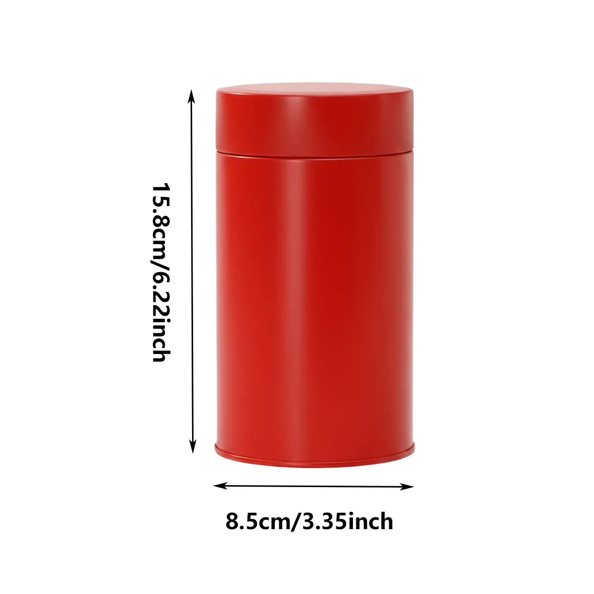 5PCS Tinplate Tea Tins Airtight Storage Container for Coffee Tea Sugar