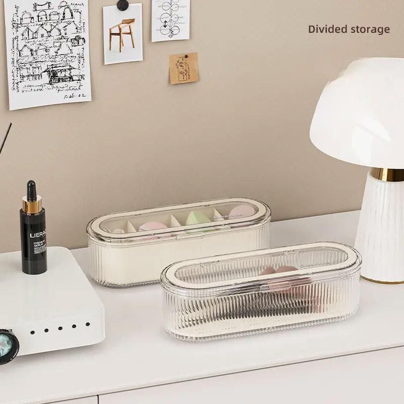 Large Storage Box with Lid Organiser Multi Compartment Organiser Container