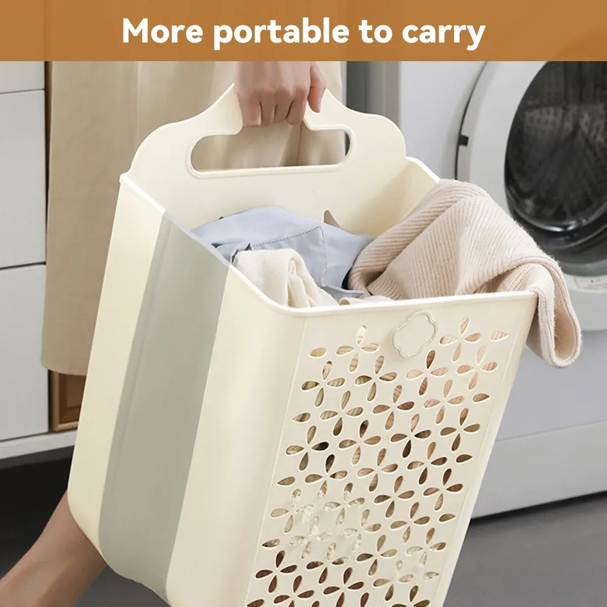 Wall Mounted Foldable Laundry Basket for Bedroom Laundry Room