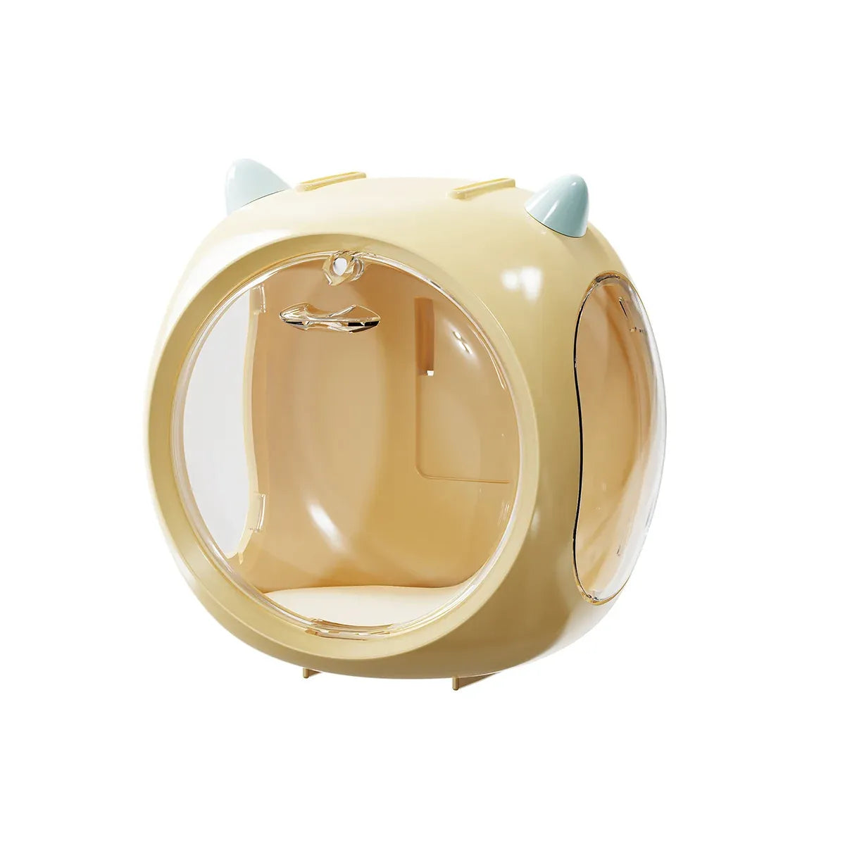 Space Capsule Storage Box Transparent Doll Model Display Organiser