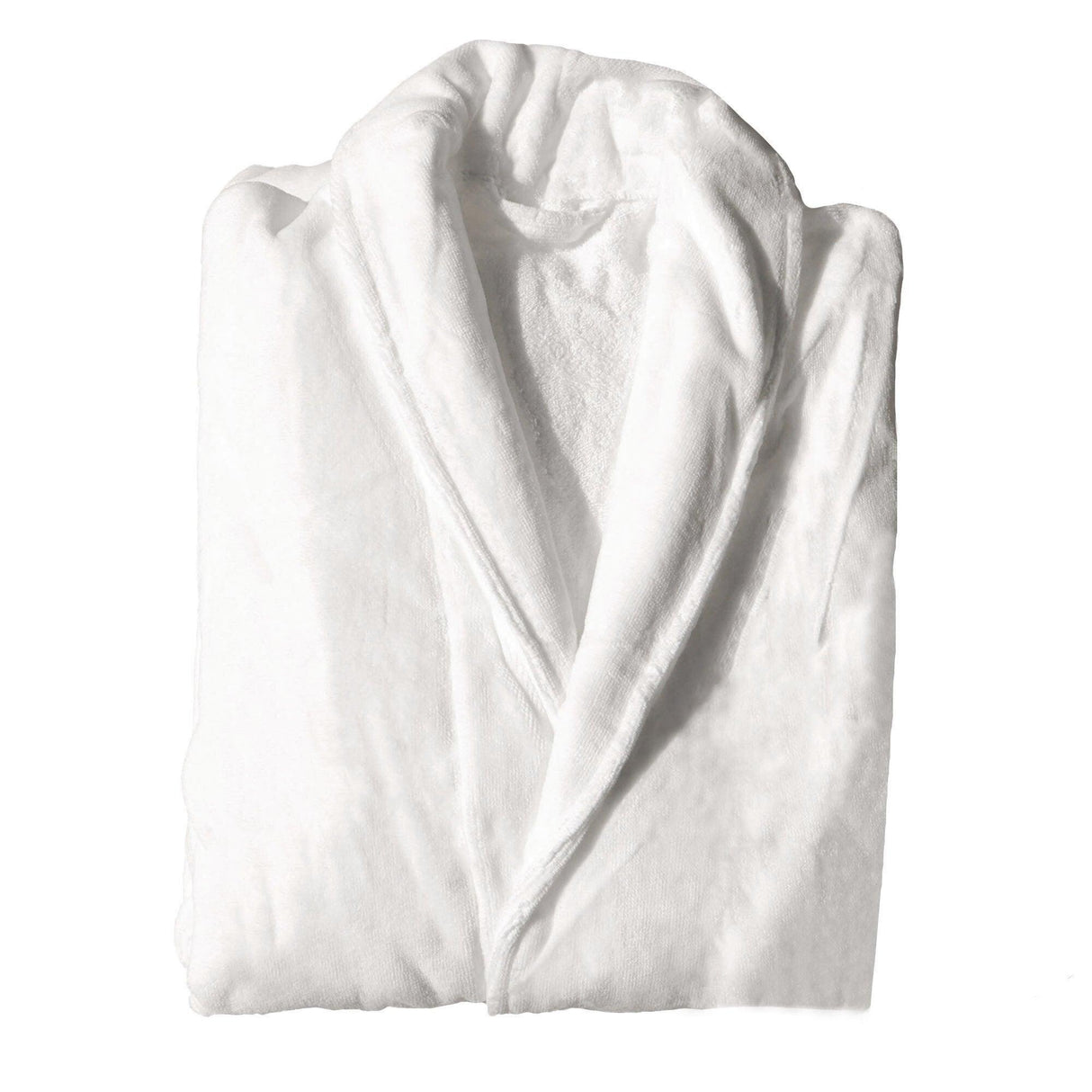 Cotton Kimono Collar Bathrobe Hotel Quality Thick Fleece Towel Embroidered Robe - Velvet