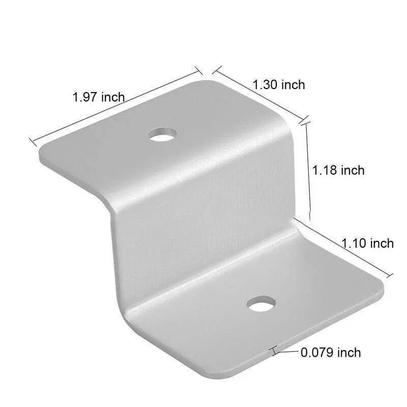 4 Pcs Solar Panel Z-Bracket Mounting Flat Roof Yacht Rv Mount Aluminum Kit Au
