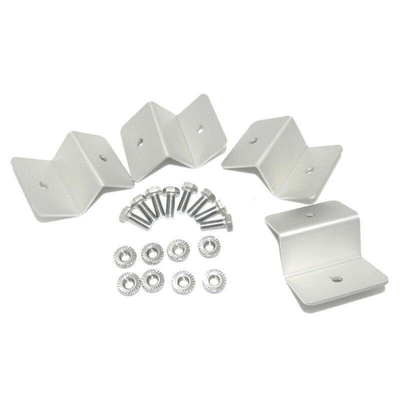 4 Pcs Solar Panel Z-Bracket Mounting Flat Roof Yacht Rv Mount Aluminum Kit Au