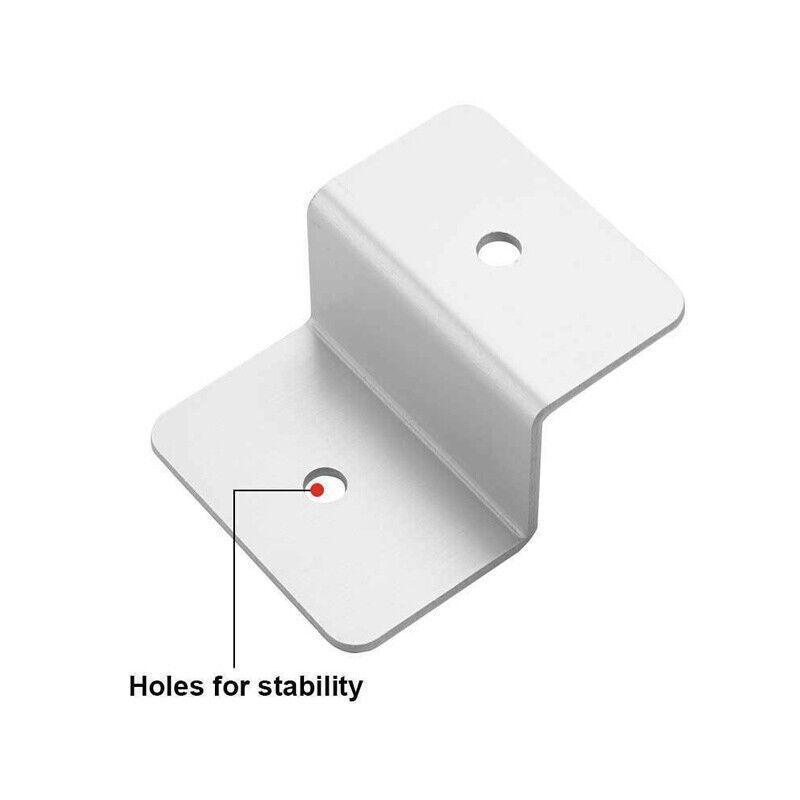 4 Pcs Solar Panel Z-Bracket Mounting Flat Roof Yacht Rv Mount Aluminum Kit Au