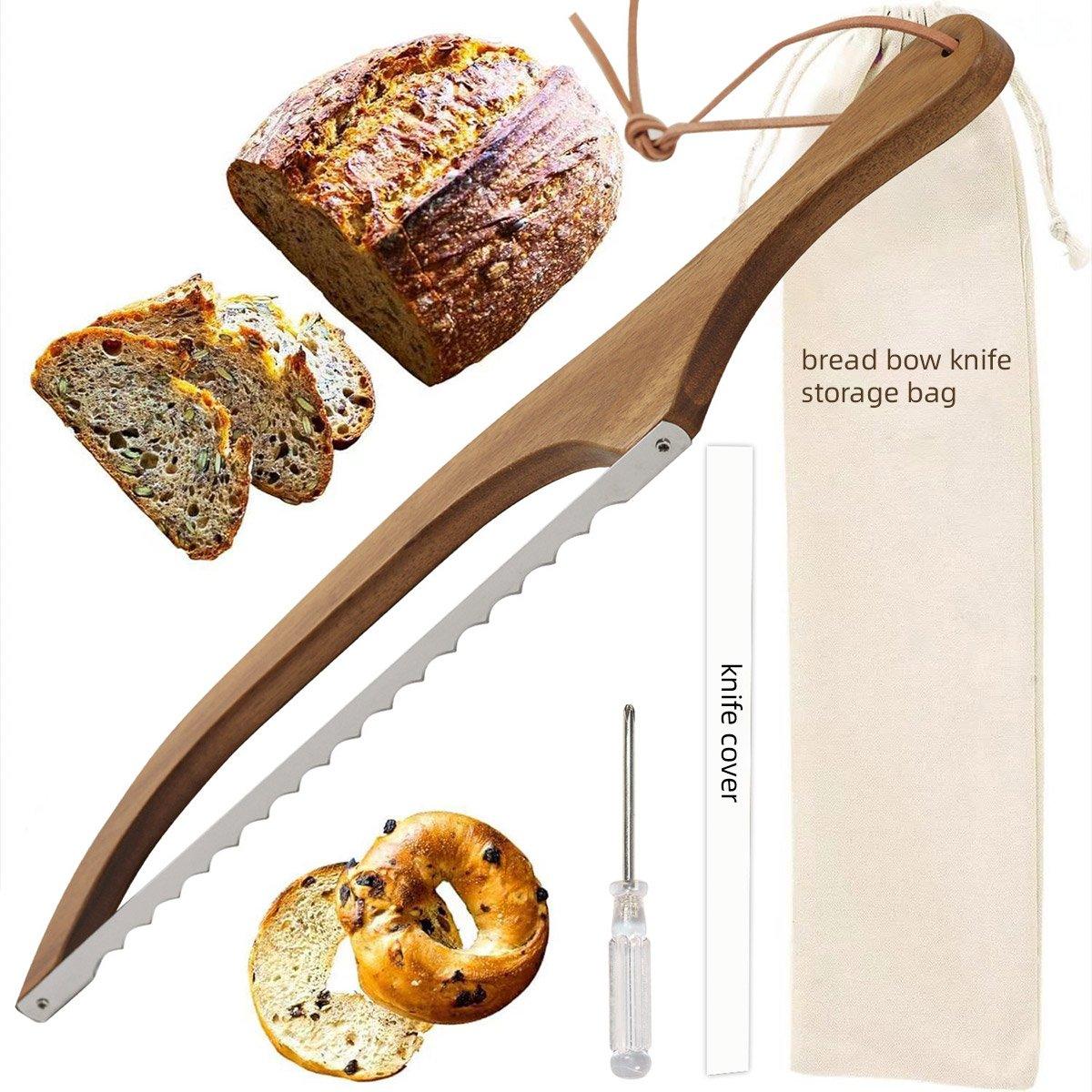 Wooden Bread Cutter Saw for Perfect Slice Cutting Tool Bread Slicer Kitchen