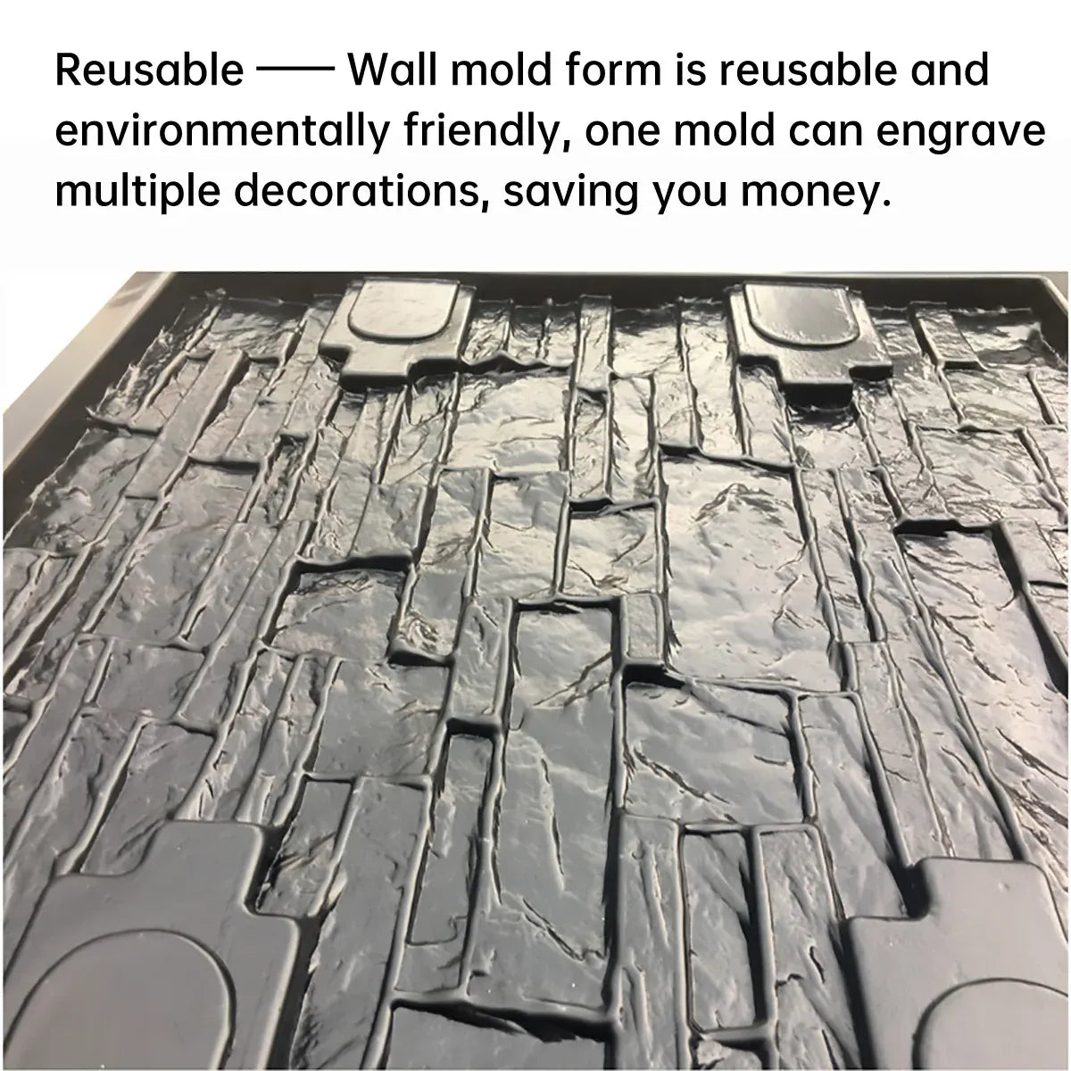 Reusable Concrete Wall Mould for DIY Garden Pathway Paving Stone