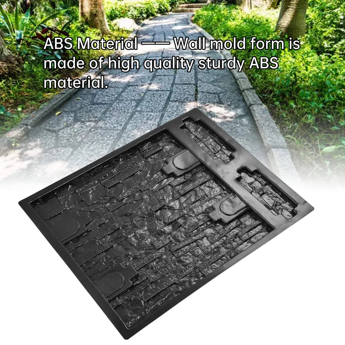 Reusable Concrete Wall Mould for DIY Garden Pathway Paving Stone