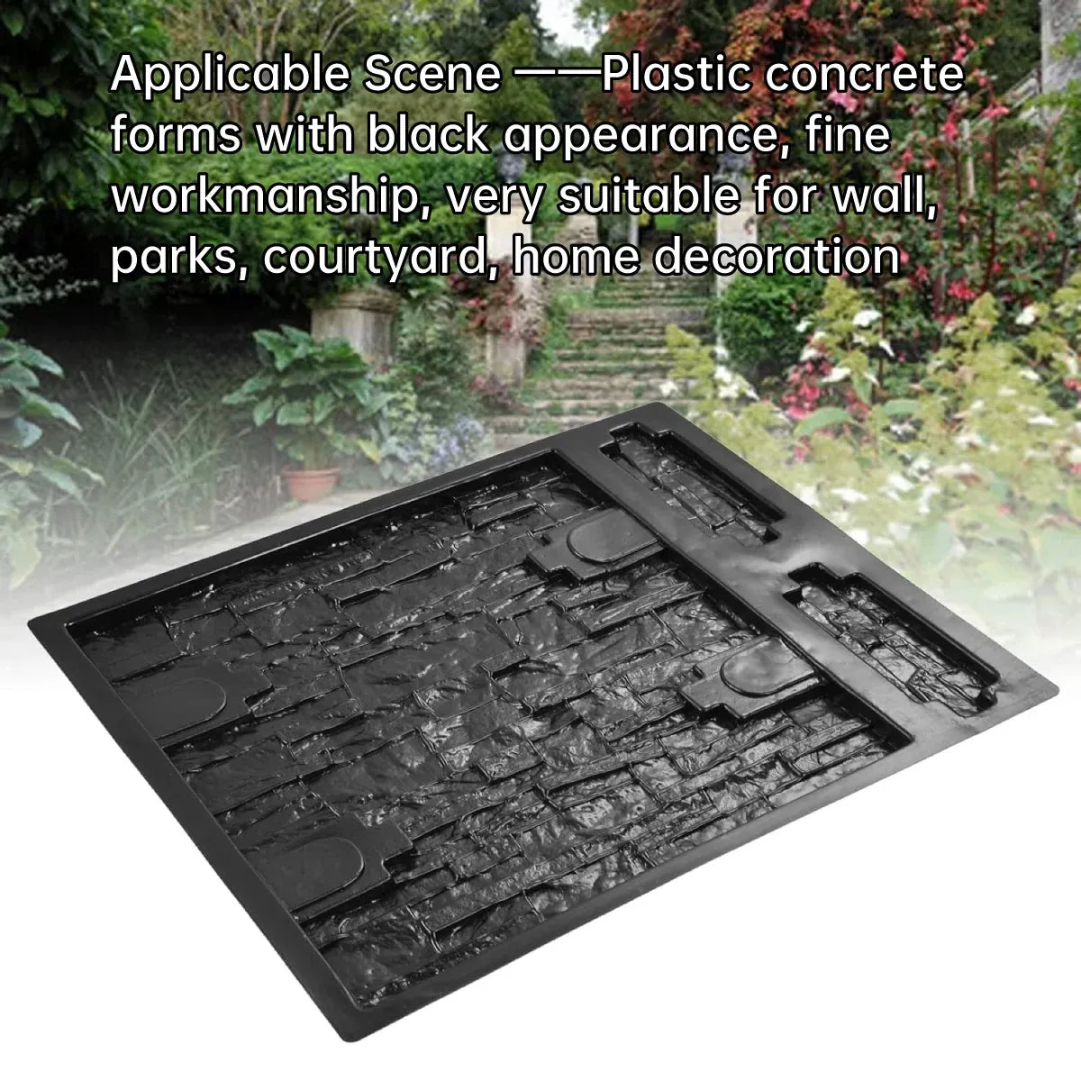 Reusable Concrete Wall Mould for DIY Garden Pathway Paving Stone