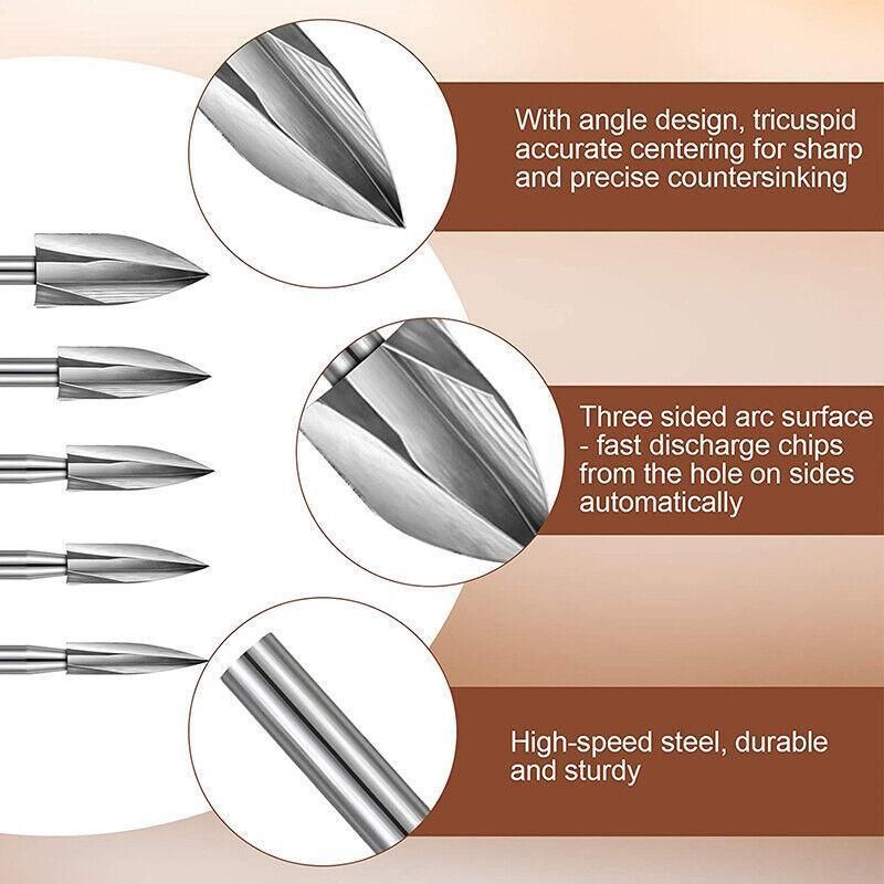 20Pcs Tungsten Steel Solid Carbide Burrs For Dremel Rotary Tool Bit Accessories