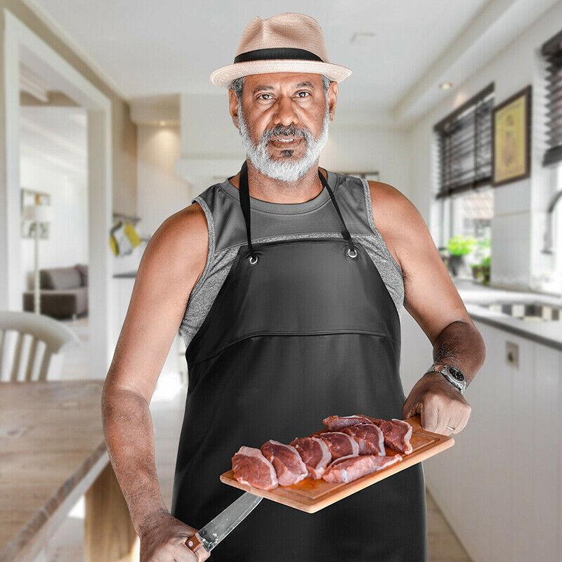 Waterproof Apron Pvc Apron Chef Butcher Work Heavy Duty Royal Black Best Quality