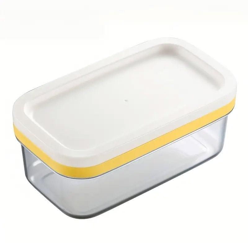 Rectangular Butter Box Storage Container Cheese Cutter Kitchen Organizer Lid