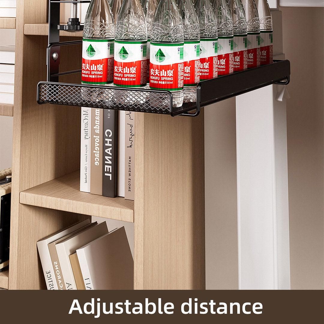 Under Desk Storage Shelf Hidden Drawer Organizer for Office Home Table Space - Black
