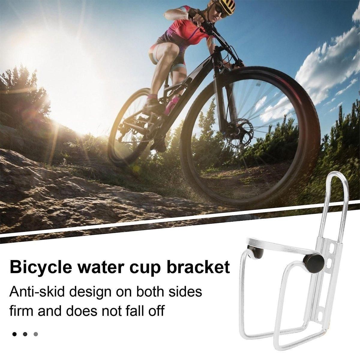 Durable Aluminum Alloy Water Bottle Holder for MTB Bike Bicycle Cycling Cage - Silver