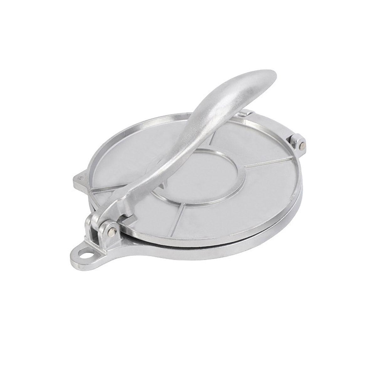 16/20cm Premium Tortilla Press Flat Bread Maker Taco Roti Chapati Health Food - Silver-16cm