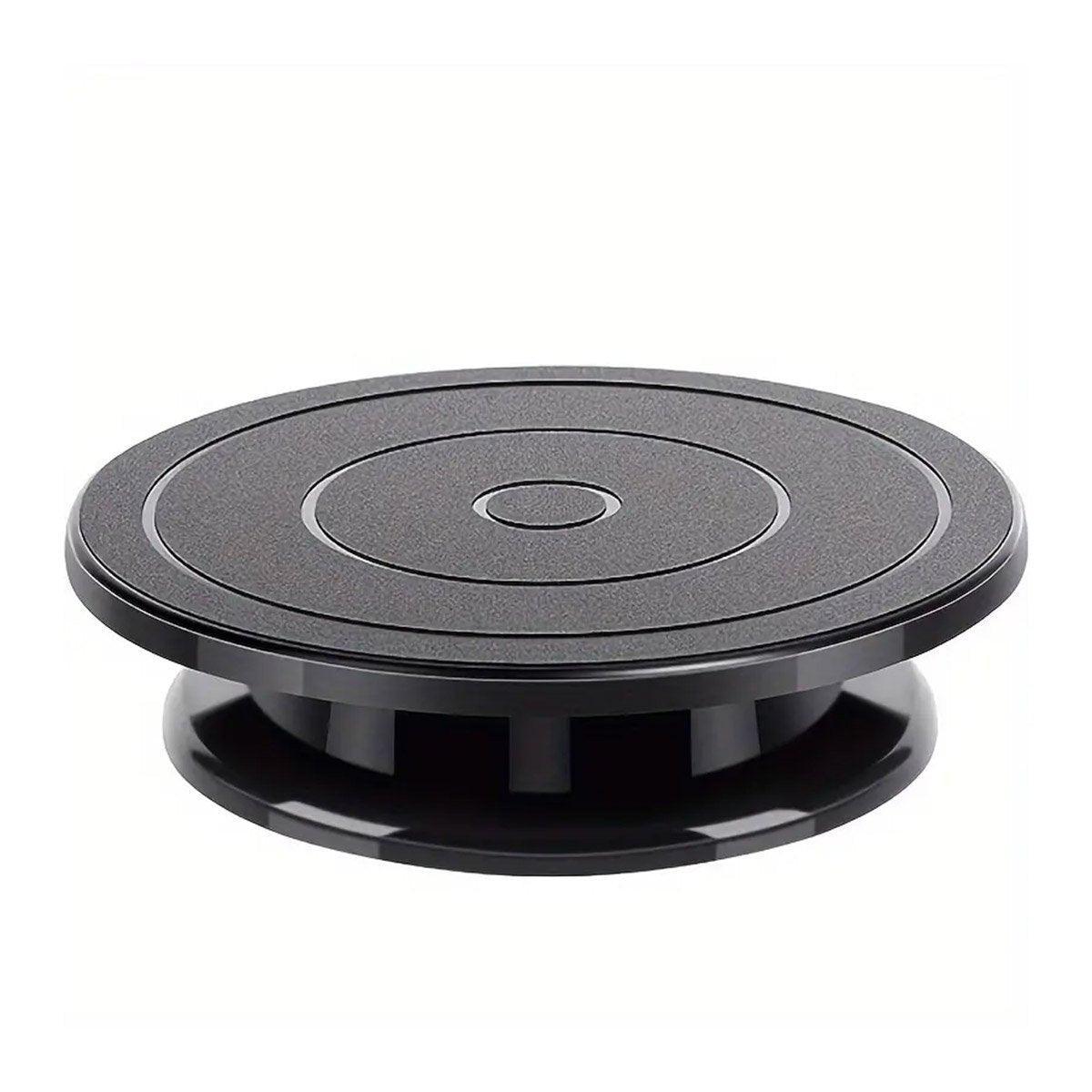Rotating Cake Turntable Stand Black Plastic Cake Decorating Tools for Baking