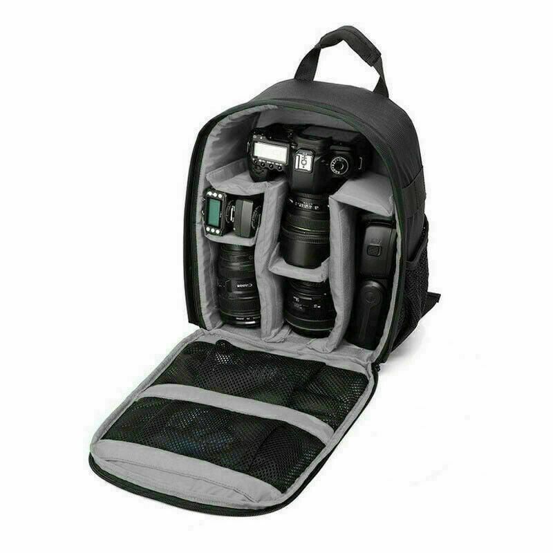 Waterproof DSLR Camera Backpack Multi Functional Rucksack for Canon Nikon Sony - Red