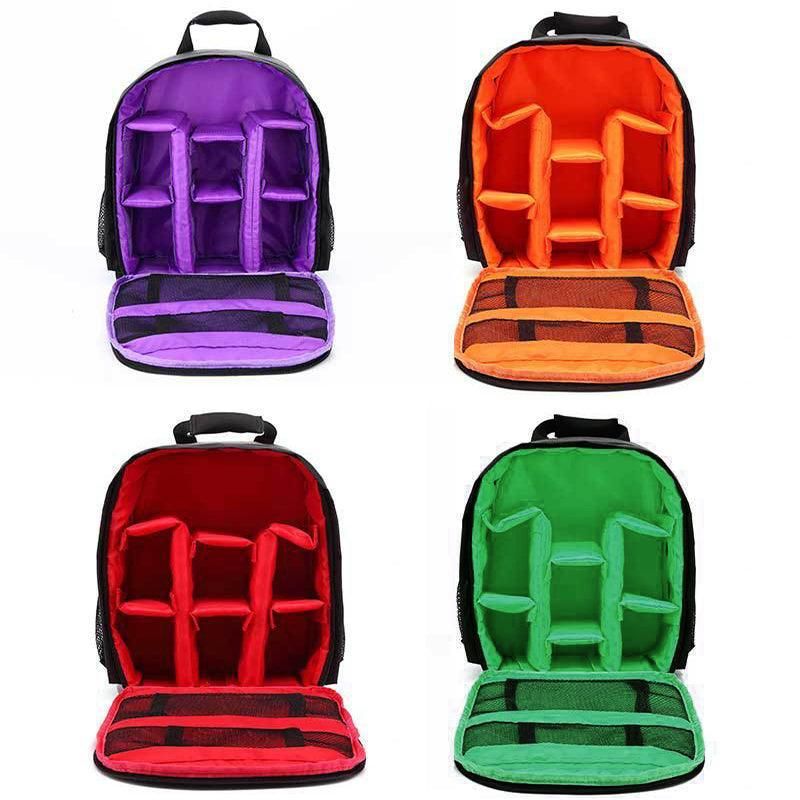 Waterproof DSLR Camera Backpack Multi Functional Rucksack for Canon Nikon Sony - Red