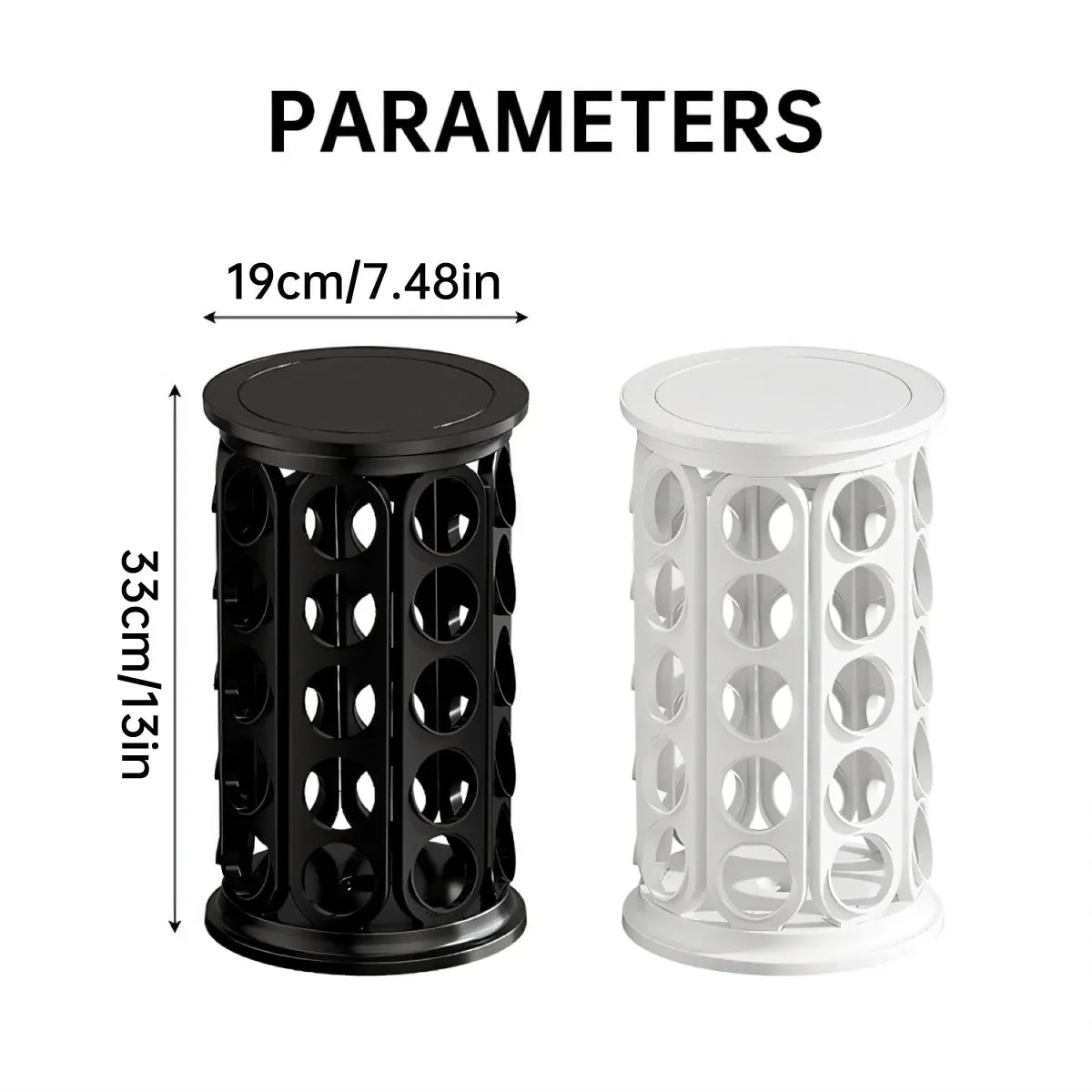 Coffee Pod Carousel Organiser 40 Capacity Rotating for Coffee Bar