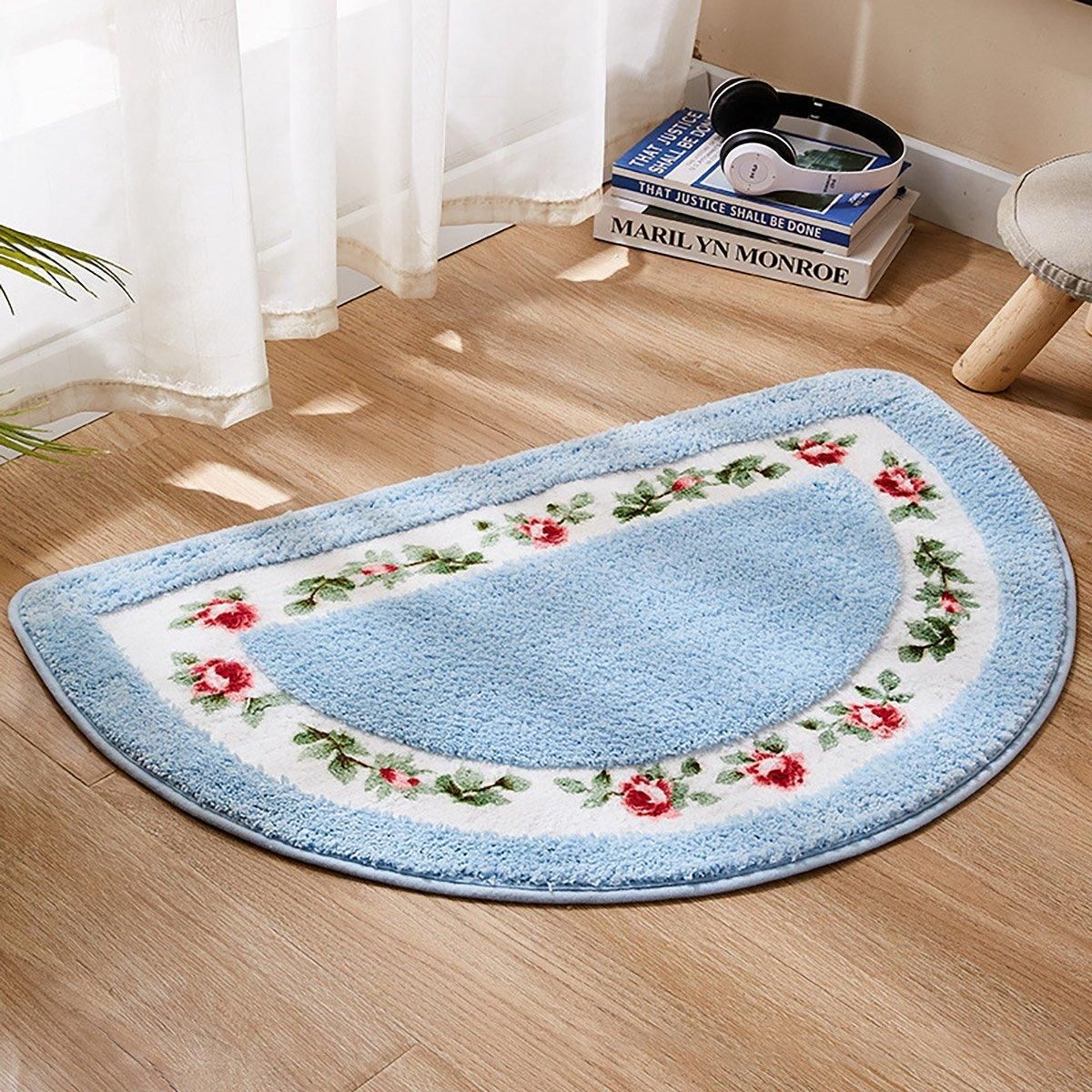 Non Slip Entry Mat Indoor Outdoor Mat Washable Foot Mat Foyer Bedroom - Red