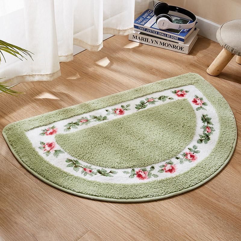 Non Slip Entry Mat Indoor Outdoor Mat Washable Foot Mat Foyer Bedroom - Red