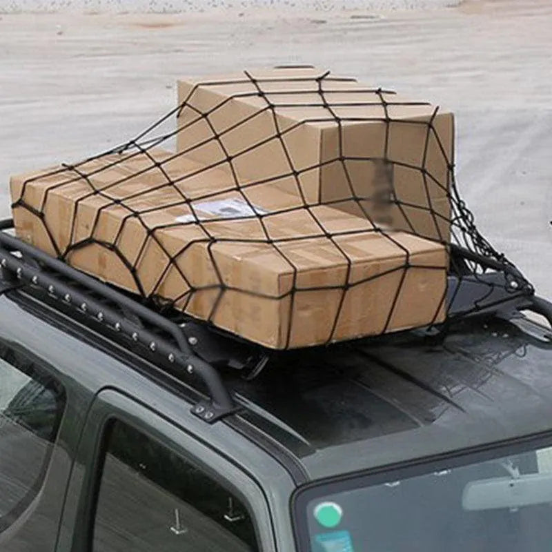 Car Roof Top Rack Basket Luggage Bungee Net Cargo Mesh Carrier Cover Storage