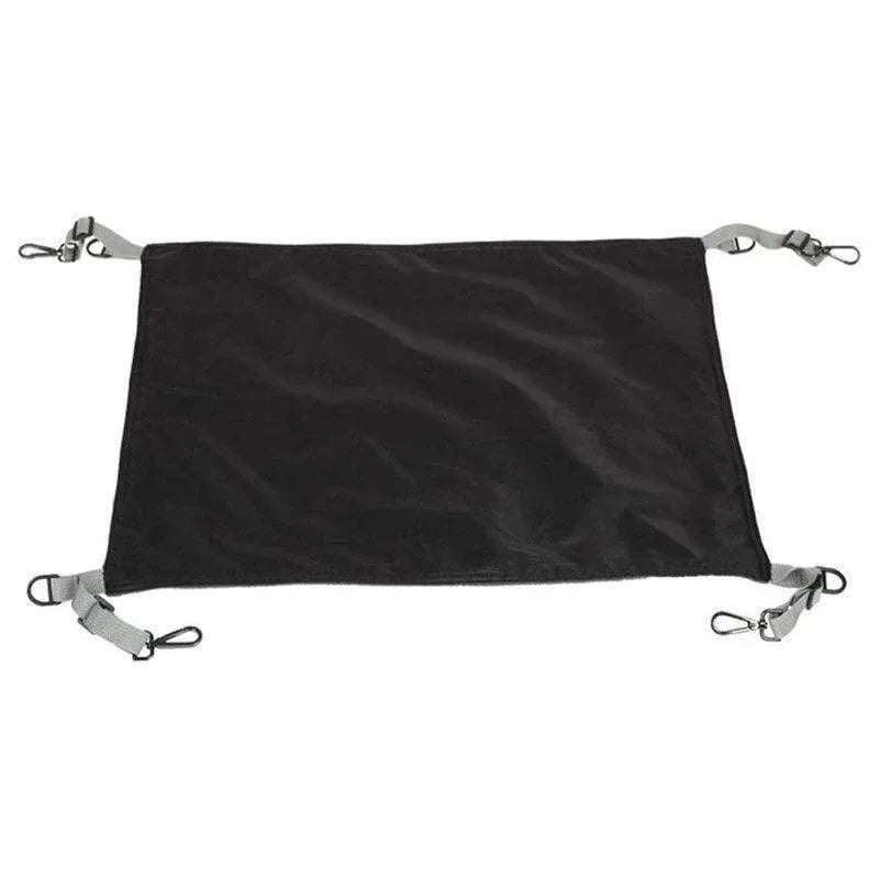 Waterproof Cat Hammock Hanging Bed Double Layer Dual Side Sleep Cage Swing Chair - Black