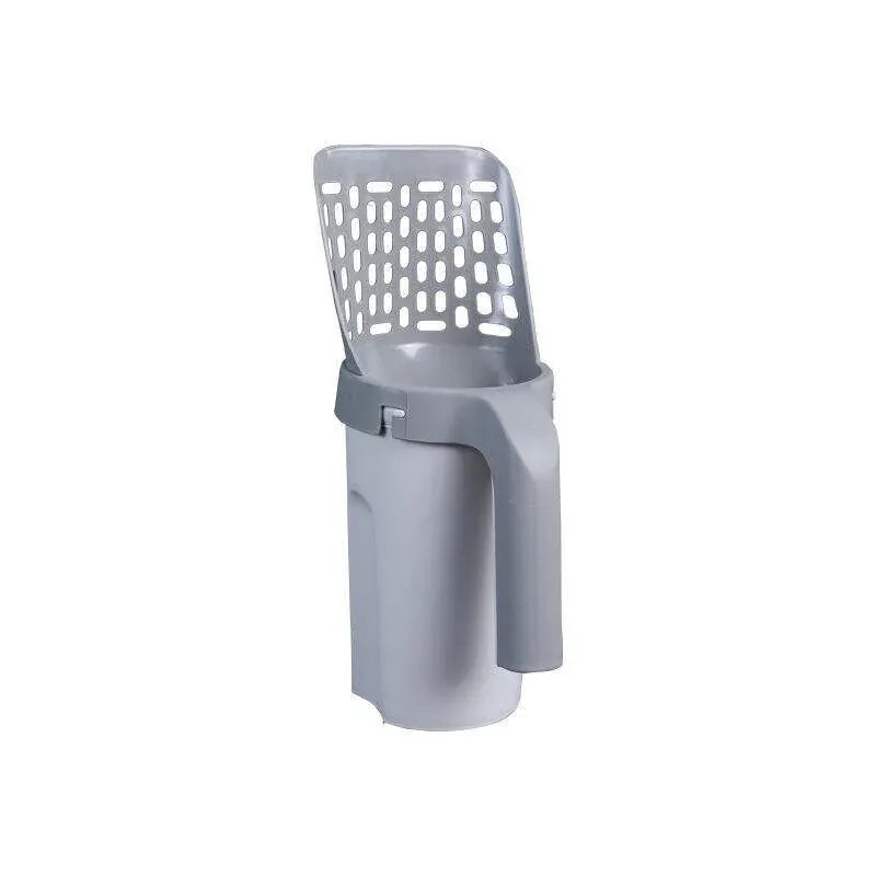 Cat Litter Scoop Integrated Detachable Shovel Holder Poop Pet Sifter Cleaning - 1 Cat Litter Shovel and 1 Roll Bags