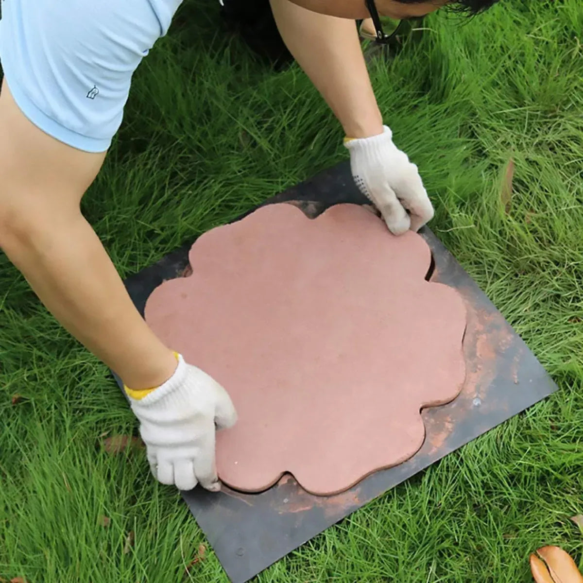 DIY Paving Brick Path Maker Mould Reusable for Garden Walkway