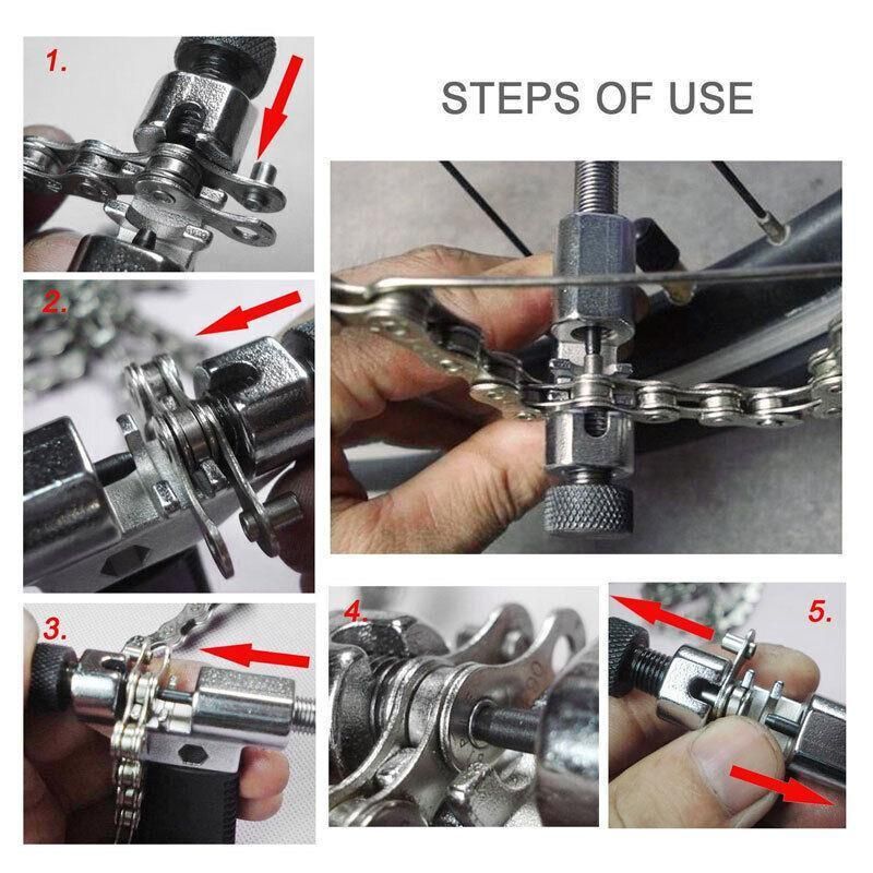 Bicycle Chain Breaker Tool Bike Link Splitter Cutter Connect Pin Remover Repair