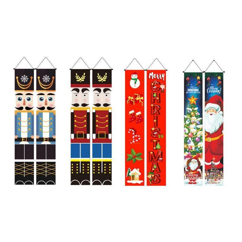Nutcracker Soldier Door Banner Couplet Merry Christmas Xmas Decoration Ornaments - 18
