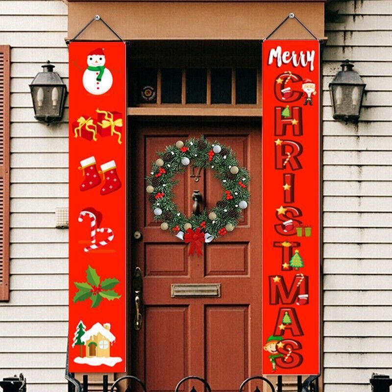 Nutcracker Soldier Door Banner Couplet Merry Christmas Xmas Decoration Ornaments - 44