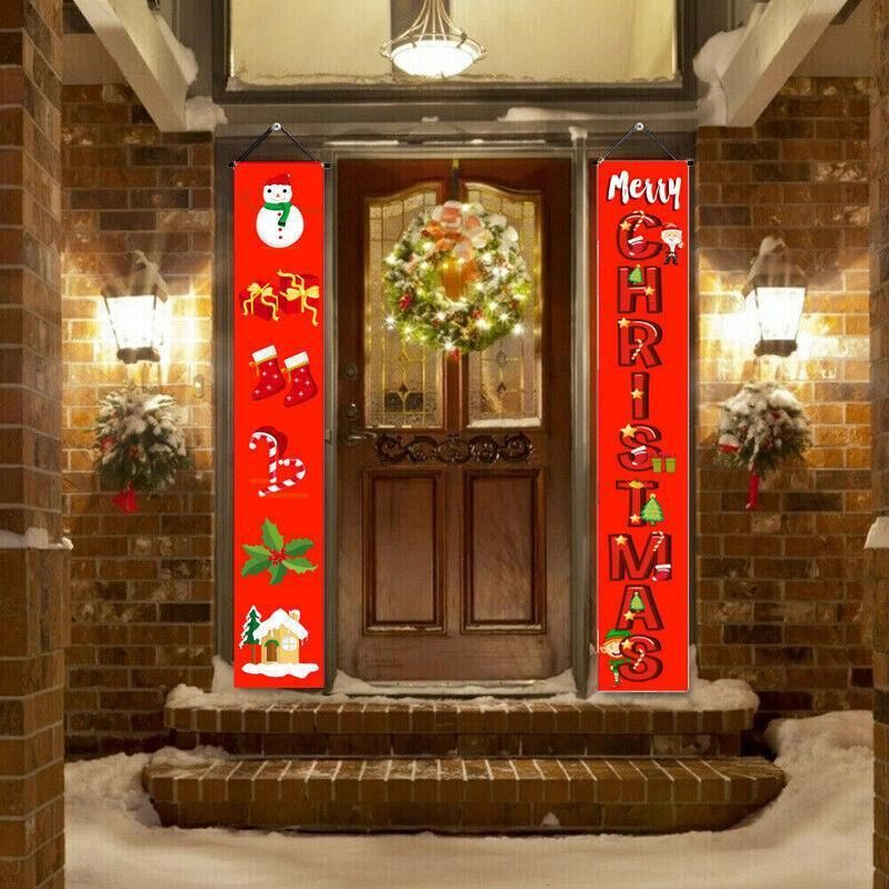 Nutcracker Soldier Door Banner Couplet Merry Christmas Xmas Decoration Ornaments - 44