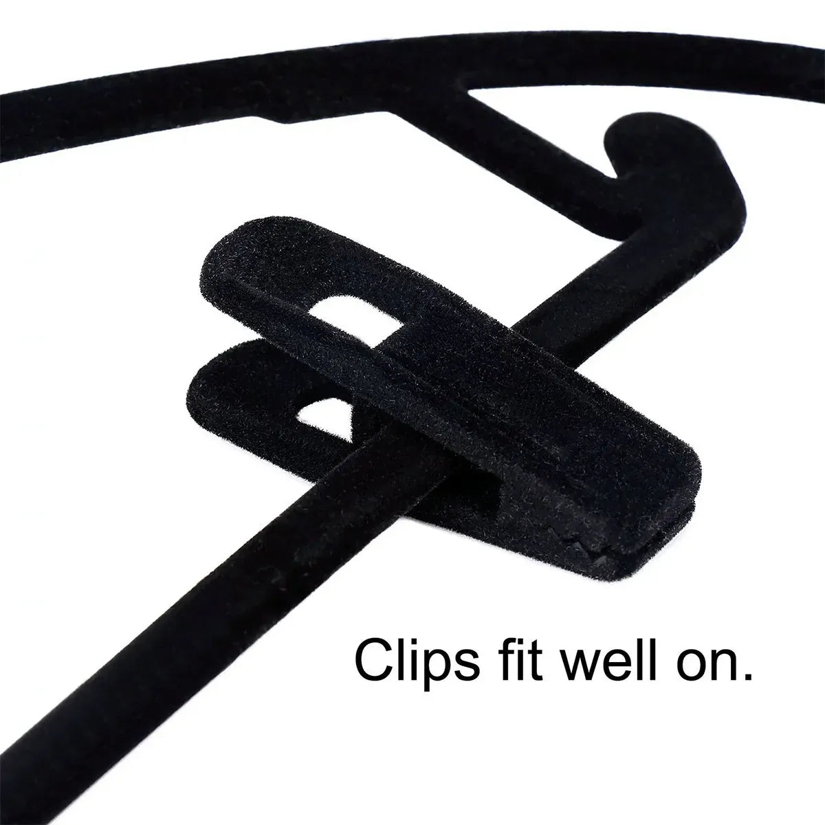 Clothes Drying Clips 20 Pack Velvet Flocking Trouser Pegs Hanger Grip Clamp Set - Beige